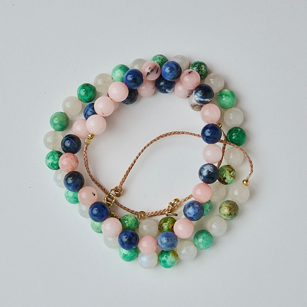 Two-Toned Rafa Gemstone Necklace